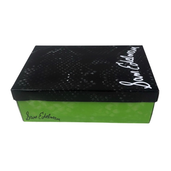 NWT/ NIB Sam Edelman Gray Leather Buckle Ankle Boots Women's Size 8 Block Heel - Picture 7 of 16